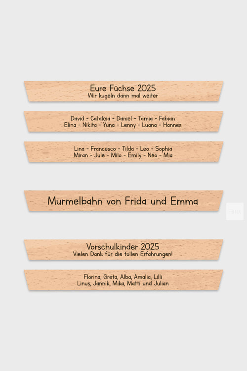 Magnetische Wandmurmelbahn – Lasergravur-Entwurf