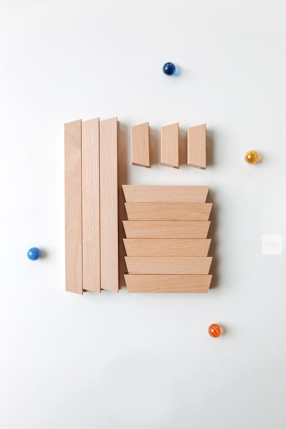 Magnetische Wandmurmelbahn – Set klein