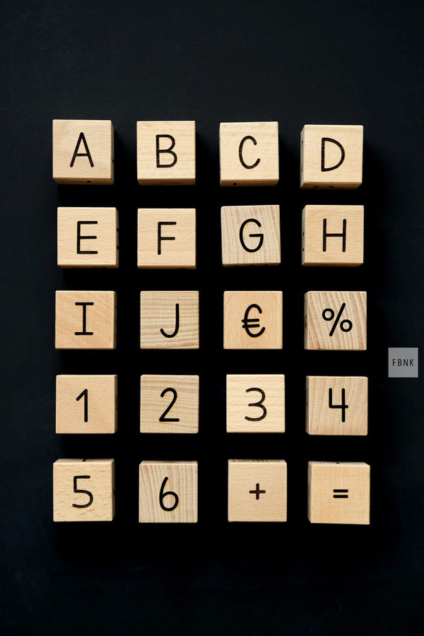 ABC-Buchstabenwürfel – Set groß